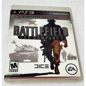 Battlefield Bad Company 2 Ltd Ed PS3 (2010) w/ Manual EA Shooter Tested